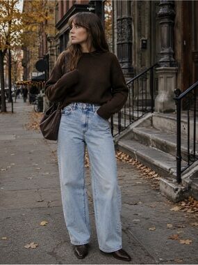 Denim Forum The ’90s Marlo Hi-Rise Baggy Jeans - Size 27